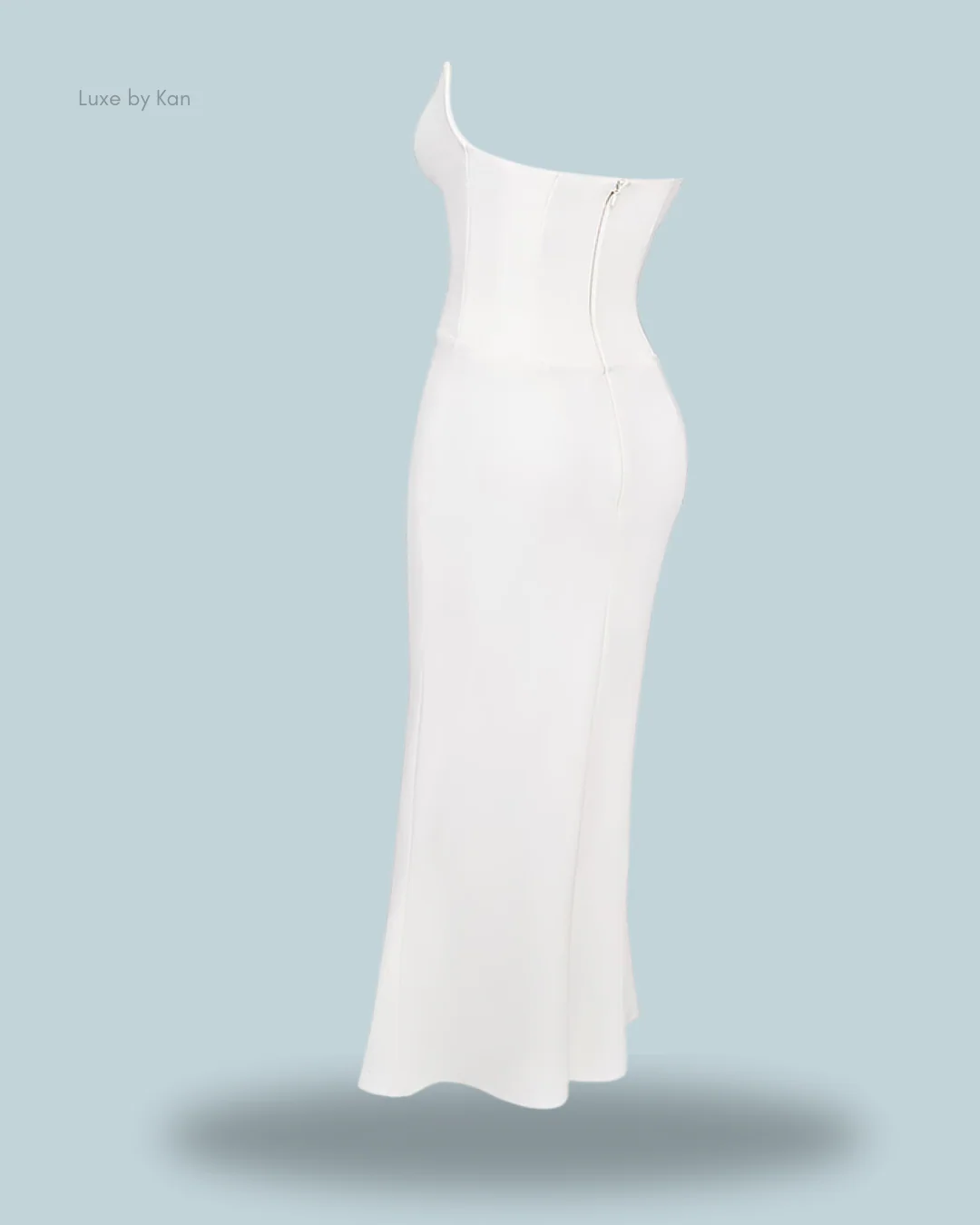 HOUSE OF CB Tamara Ivory Strapless Corset Dress - Image 2