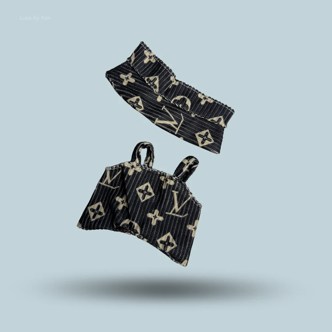 Pop Mart Labubu Doll Luxe Monogram Outfit - 2 Piece Set - Image 5