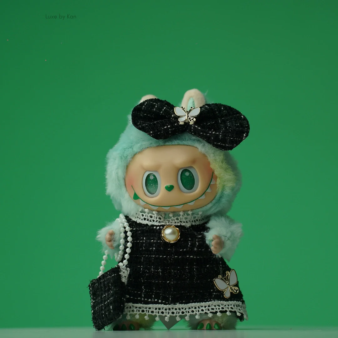 PopMart Labubu Doll Tweed Elegance Outfit - 3 Piece Set - Image 2