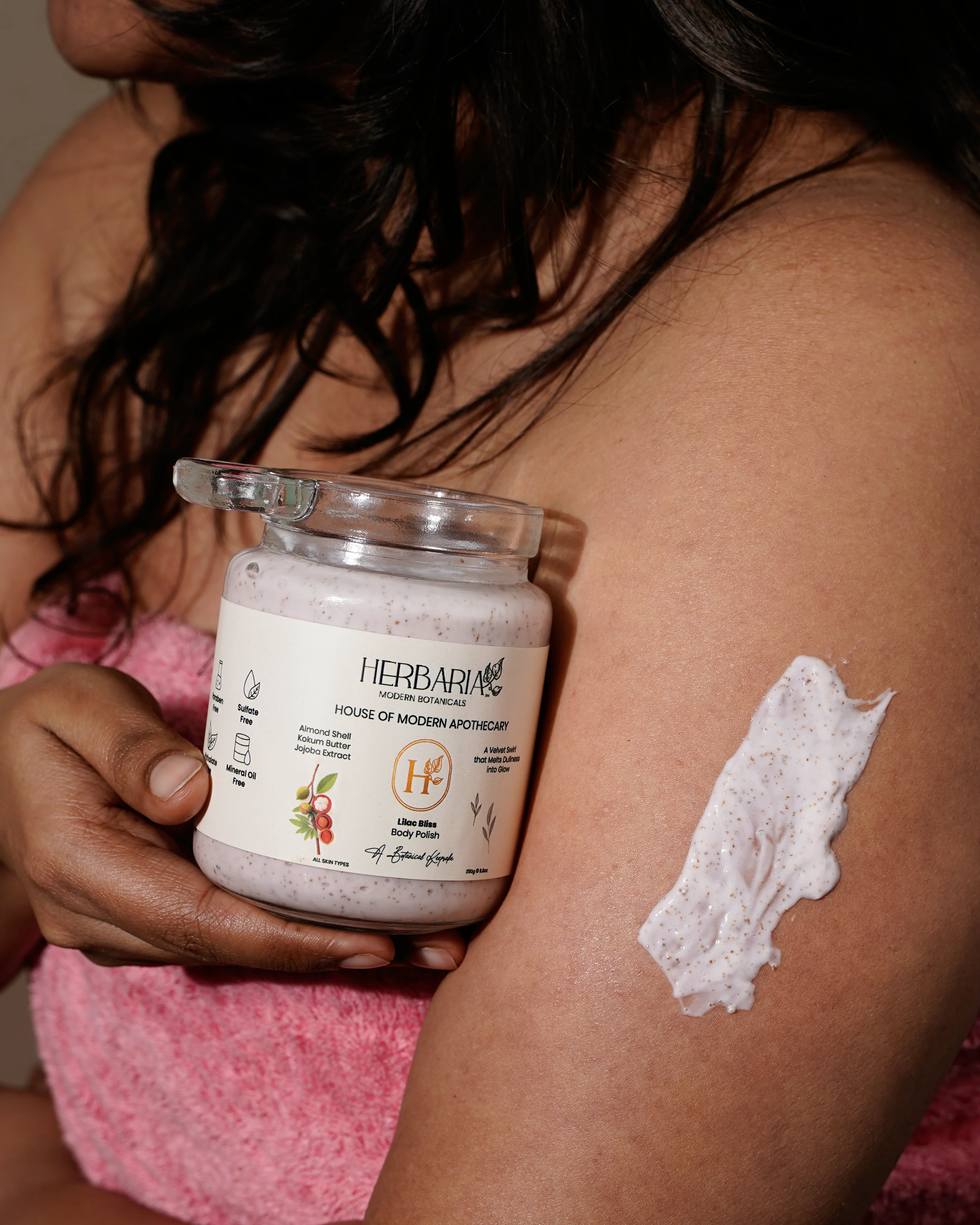 Herbaria - Modern Botanicals Lilac Bliss Body Polish 250gm - Image 2