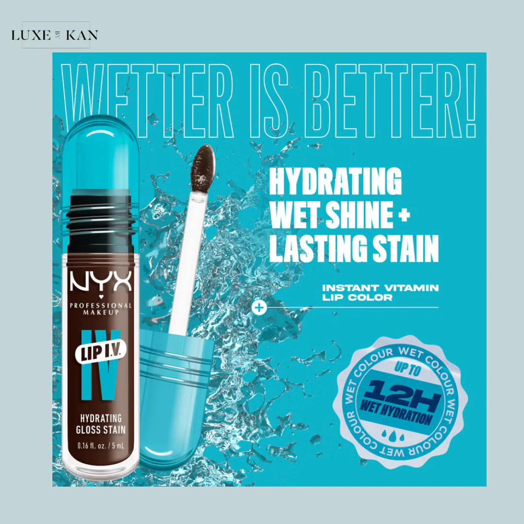 NYX Professional Makeup Lip IV Hydrating Gloss Stain (Various Shades) - Image 4