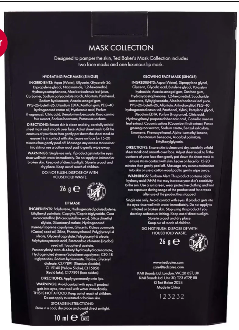 TED BAKER MASK COLLECTION - Image 4